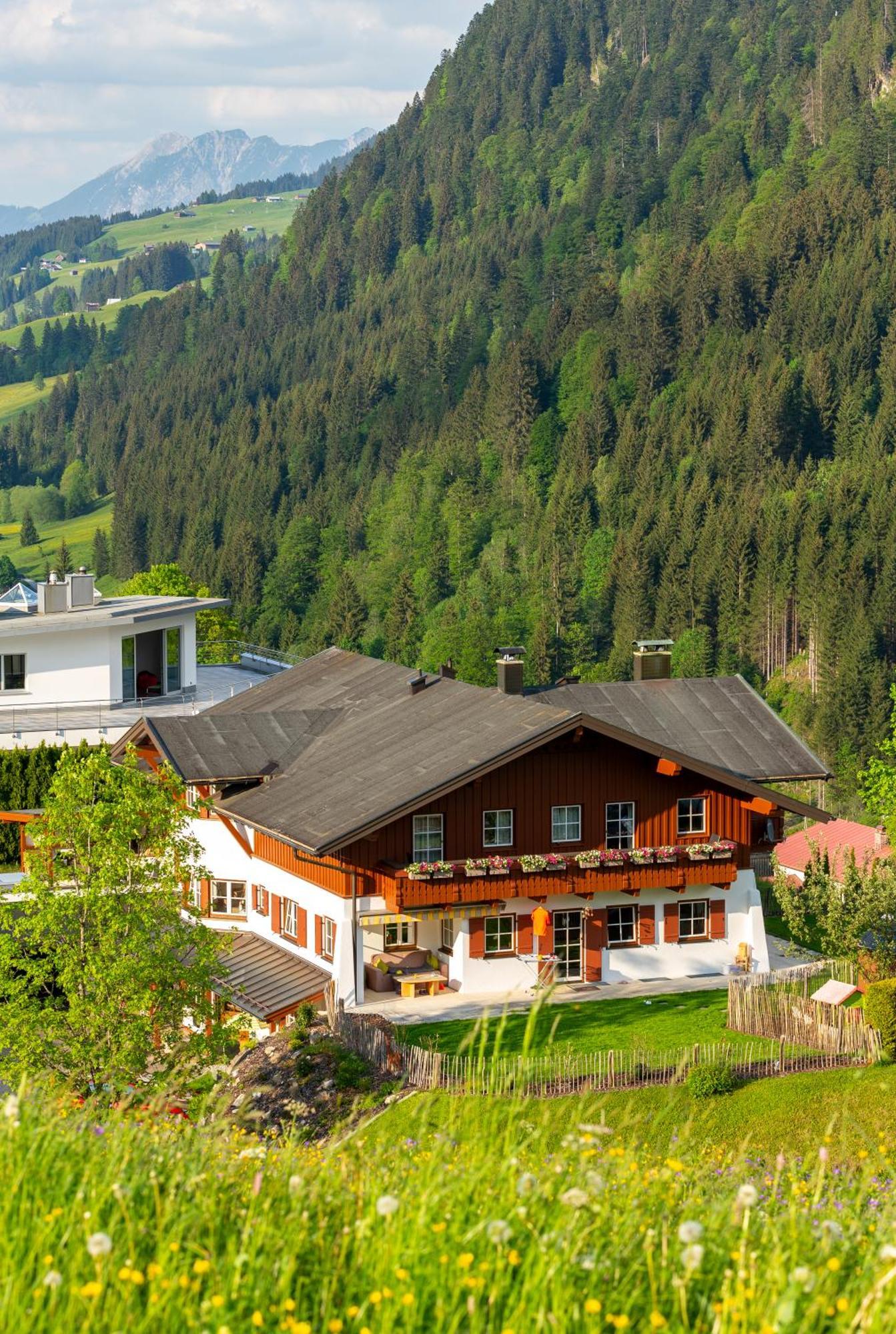 Haus Berg & Tal Apartman Hirschegg  Kültér fotó